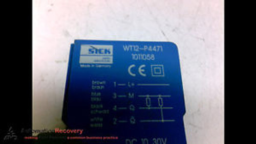 SICK WT12-P4471 PHOTOELECTRIC PROXIMITY SWITCH 10-30VDC NEW