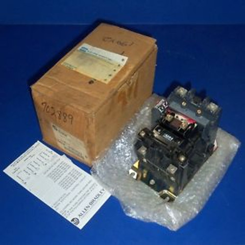 ALLEN BRADLEY 110/115-120V COIL NEMA SIZE 1 2-POLE AC CONTACTOR 500F-BOD920 NEW