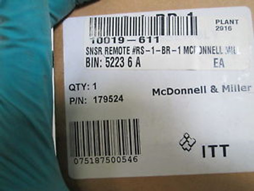 MC DONNELL & MILLER SENSOR RS-1-BR-1 NEW IN BOX