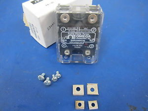 Lot of 3 Omega Solid State Relay Switches Model SSR330DC25 New in Box