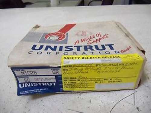 LOT OF 50 UNISTRUT N1026 (GR) NEW IN BOX