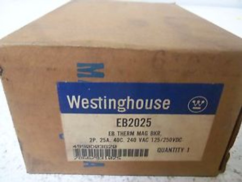 WESTINGHOUSE EB2025 CIRCUIT BREAKER 25A 4990D03G20 NEW IN BOX