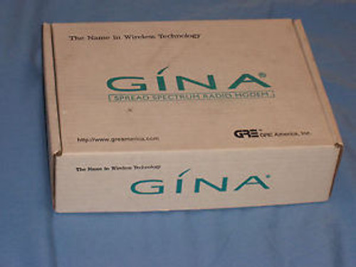 NEW GRE GINA SPREAD SPECTRUM RADIO MODEM 6000N WITH ANTENNA AND POWER ADAPTER
