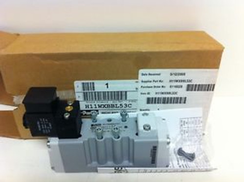 NEW PARKER 2 POS. PNEUMATIC SOLENOID VALVE H11WXBBL53C