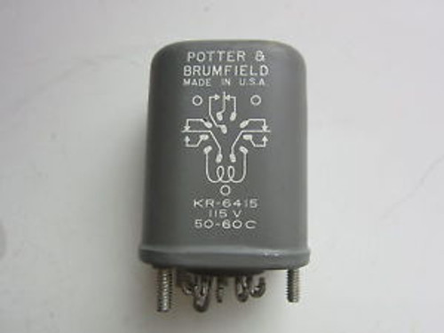 P&B Potter & Brumfield KR-6415 115V  11-Pin Relay New