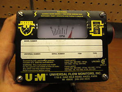 UFM Universal Flow Monitor New Old Stock SN-BSE5GM-6-32V1.0-A1NR-C  B27376 Meter