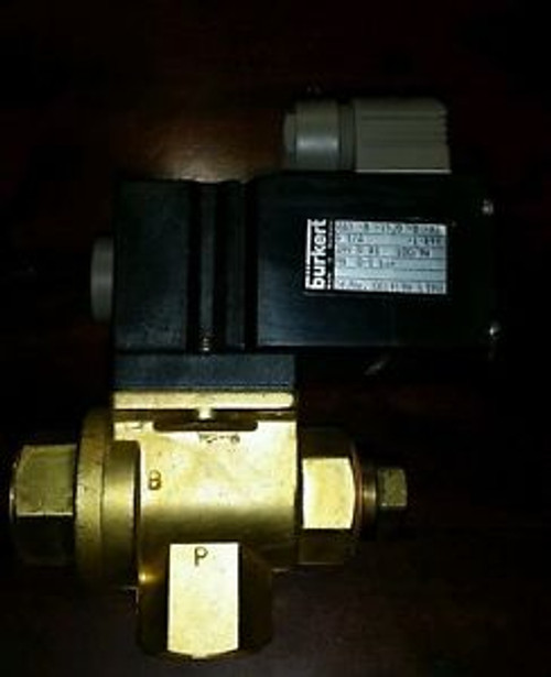 NEW Burkert 223 Solenoid Valve 3/4 3/4 NPT Brass 24V 061419W LTPU