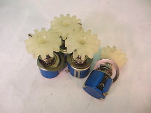 Lot of 4 Bourns 3541H-1-103 Potientometers w/ Nylon Gear 10K Ohm Lot of 4 Bourns 3541H-1-103 Potientometers w/ Nylon Gear 10K Ohm