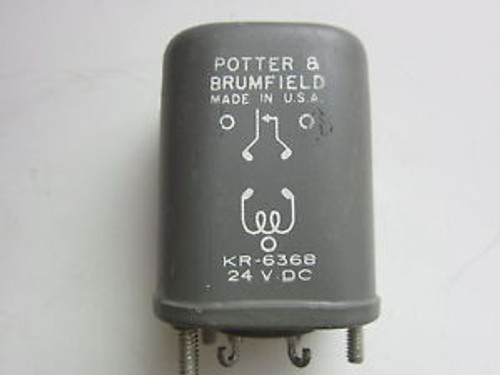 P&B Potter & Brumfield KR-6368 24VDC 4-Pin Relay New