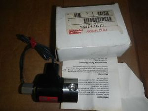 Schrader Bellows 74414-0115 3 Way Solenoid Valve 744140115 NEW