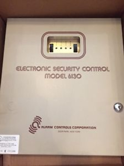 6130 MODEL ELECTRONIC SECURITY CONTROL ALARMS CONTROL CORP  REV-E 4-90