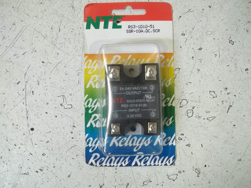 LOT OF 2 NTE RS3-1010-51 SOLID STATE RELAY ORIGINAL PACKAGE