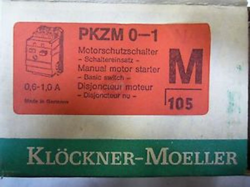 MOELLER MANUAL MOTOR STARTER PKZM-01-NA NEW IN BOX