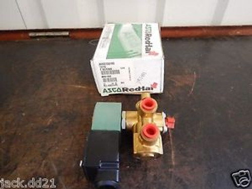 NEW Asco 1/4 NPT 3 Way NC Solenoid Valve JKH8321G001MS 10-200 PSI Gas Water Oil