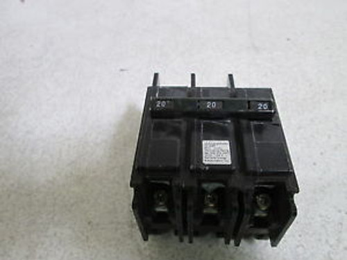 SIEMENS/ I-T-E CIRCUIT BREAKER 20-20-20A 3P NEW OUT OF BOX