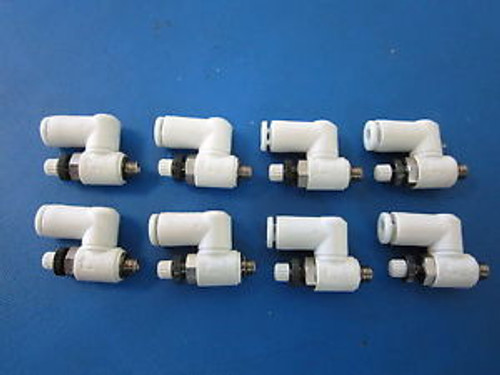 Lot of 8 SMC AS1311F-M5-04 Air Flow Control Valve