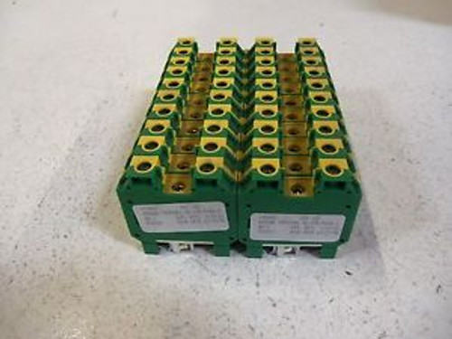 LOT OF 20 GROUND TERMINAL BLOCK 145403 NEW OUT OF BOX