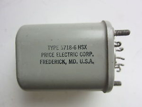 Price Electric 5718-6 HSX 10-Pin Relay New