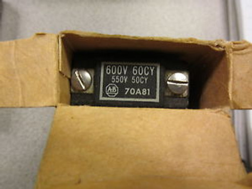 Allen Bradley 70A81 Coil 600 V