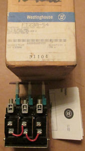 NEW NOS Westinghouse FT23A-54 Thermal Overload Relay 3 Pole 36-54 Ampere Range