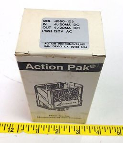 ACTION PAK 4/20MA DC 120VAC RELAY New 4580-103 102574