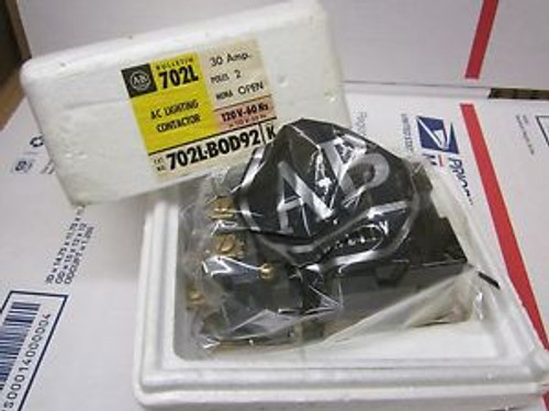 ALLEN-BRADLEY  New  702L-BOD92 BOD  Lighting Contactor 30 AMP