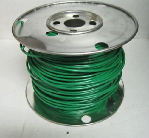 Approx. 400 ft.  (Spool Open) 10 Gauge Solid Copper THIN Green Wire USA Made