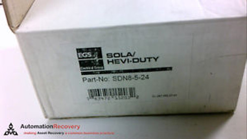 SOLA/HEVI-DUTY SDN8-5-24 POWER SUPPLY INPUT 2.9-1.5AMP 18-36VDC OUTPU NEW