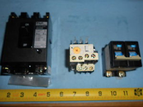 LOT OF THREE FUJI ELEC ITEMS 1 CIRCUIT BREAKER 1 OVERLOAD RELAY 1 AUTO BREAKER