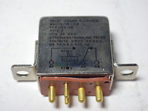 STRUTHERS-DUNN.INC FCA-125-12 RELAY 25 AMP POLARIZED SPDT M6106-19-012 New