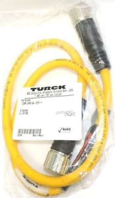 NEW TURCK ID NO. U-07139 POWER CORDSET P/N: CSM CKM 64-078-1 CSMCKM640781