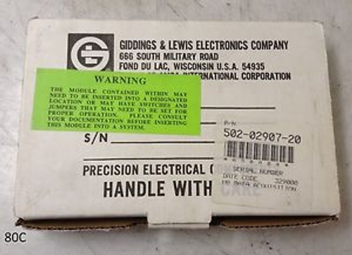 New G&L Electronics Up Data Acquisition System 502-02907-20