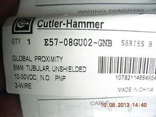 Cutler Hammer Proximity Switch      e57-08gu02-gnb