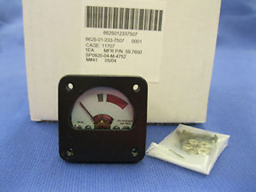 IDEAL ARBITRARY SCALE DC METER P/N 59.7650  NSN 6625-01-233-7507