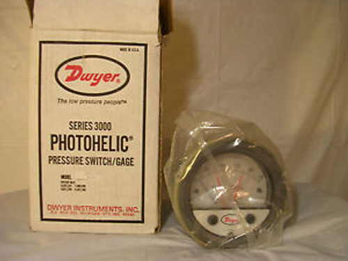 DWYER 3001-TP PHOTOHELIC PRESSURE SWITCH / GAGE