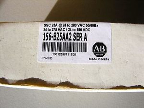 Allen-Bradley 156-B25AA2 Series A Contactor┬á25A 230VAC AC/DC - New in Box
