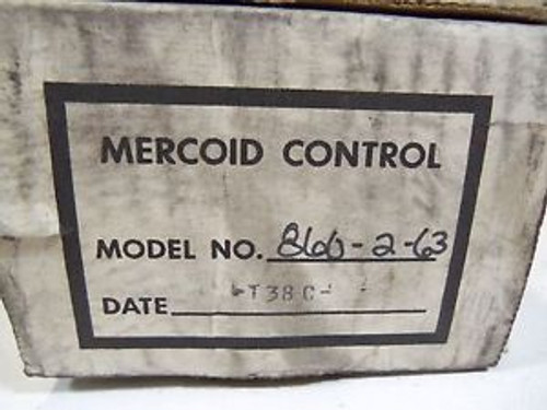 MERCOID CONTROL 860-2-63 NEW IN BOX