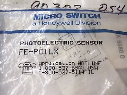 MICRO SWITCH PHOTO ELECTRIC SENSOR FE-PC1LX NEW IN FACTORY BAG