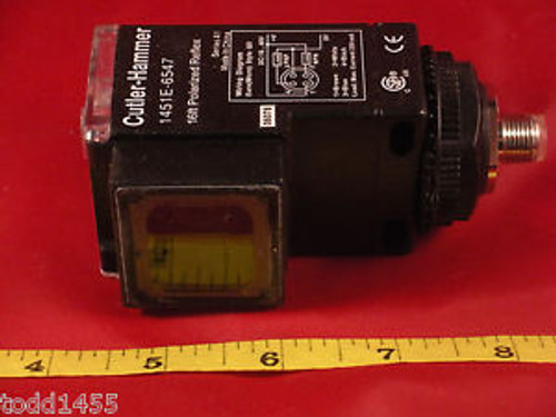 Cutler Hammer Eaton 1451E-6547 Polarized Reflex Sensor Switch 10-40VDC Ser A1