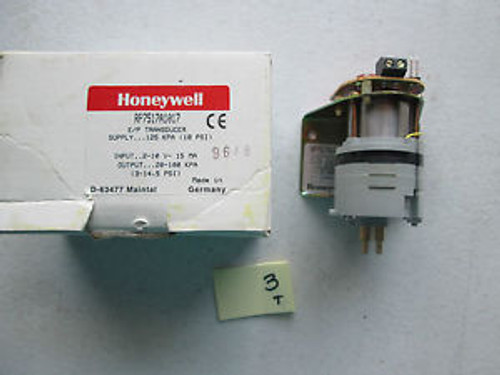 NEW IN BOX HONEYWELL RP7517A1017 E/P TRANSDUCER SUPPLY 125 KPA 10 PSI (144-2)