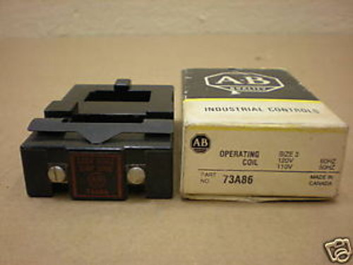 1 New ALLEN BRADLEY 73A86 OPERATING COIL SIZE 3 120VC