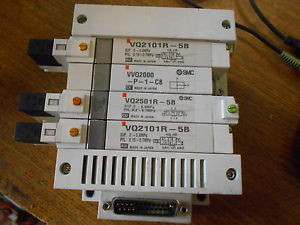 NEW SMC VALVE MANIFOLD VQ2101R-5B VQ2501R-1R VVQ2000-P-1-C8