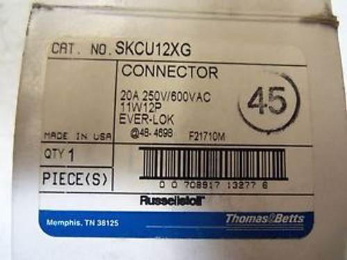 THOMAS & BETTS CONNECTOR SKCU12XG NEW IN BOX