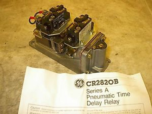 General Electric pneumatic time delay relay CR2820B 111A2 Series A 115V coil