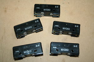 Limit switch 15A 125/250/480V B-R Micro Switch Lot of 5 Unused
