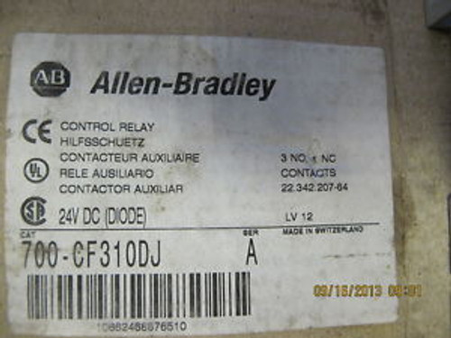 ALLEN BRADLEY 700-CF310DJ SERIES A NEW