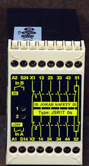1 NEW JOKAB SAFETY JSR1T-0S SAFETY EXPANSION RELAY NNB