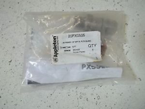 APPLETON 20PX0505 20PXSS2K 1/2 NPT N. PLTD GLAND NEW IN A BAG