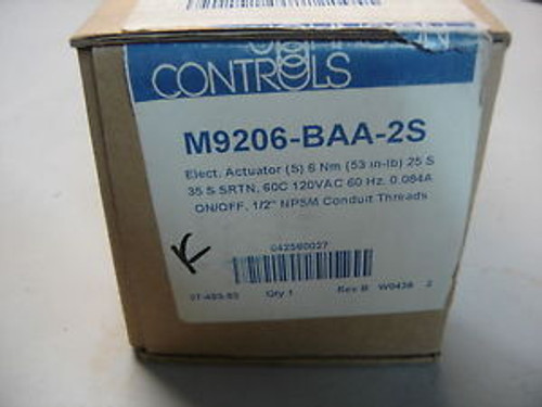 JOHNSON CONTROLS M9206-BAA-2S ELECT. ACTUATOR (S) 6 Nm 120VAC 60Hz 1/2 NPSM New