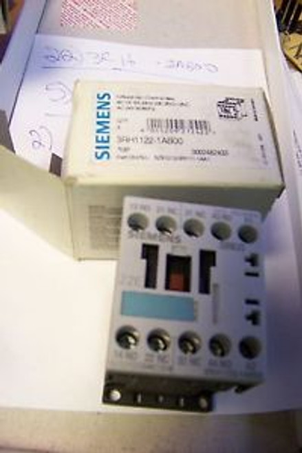 New SIEMENS 3RH1122-1ab00 CONTROL RELAY 2NO 2NC 24VAC COIL